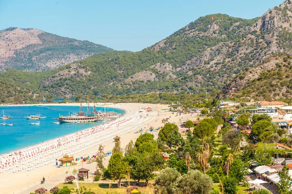 Panoramatický Pohled Belcekiz Beach Ölüdeniz Modrá Laguna — Stock fotografie