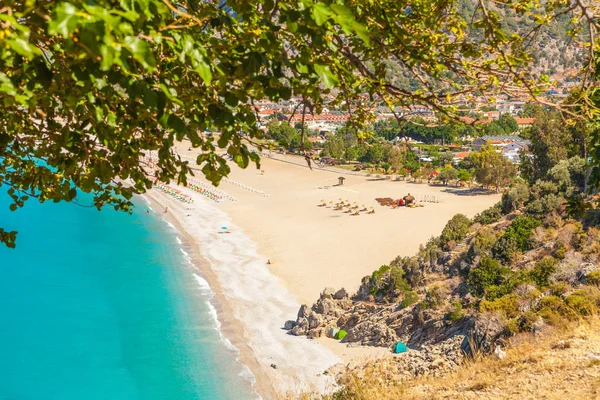 Vista Panorâmica Belcekiz Beach Oludeniz Lagoa Azul — Fotografia de Stock