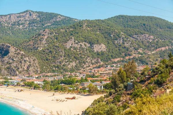 Panoramatický Pohled Belcekiz Beach Ölüdeniz Modrá Laguna — Stock fotografie