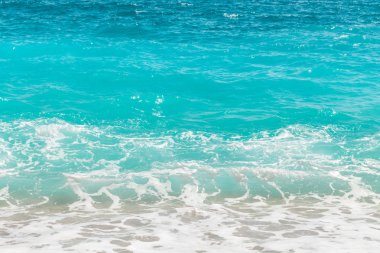 Alanya, Türkiye'de deniz plaj. Güzel yaz. Türkiye'nin Akdeniz'de