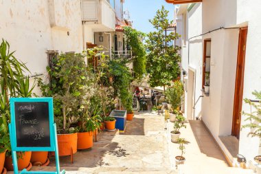Güzel yaz sokaklarında Kalkan, Antalya, Türkiye