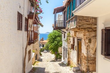Güzel yaz sokaklarında Kalkan, Antalya, Türkiye
