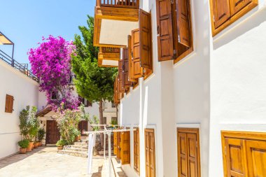 Güzel yaz sokaklarında Kalkan, Antalya, Türkiye