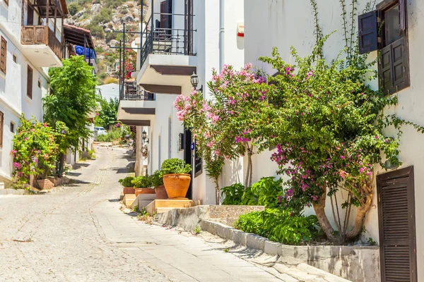 Pintorescas Calles Verano Kalkan Antalya Turquía — Foto de Stock