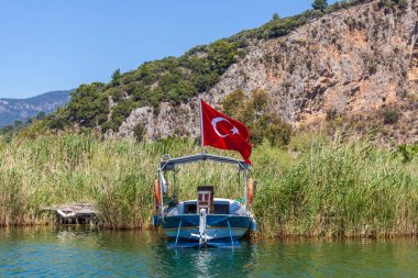 Dalyan nehir, Türkiye'nin kıyı. Dalyan resort