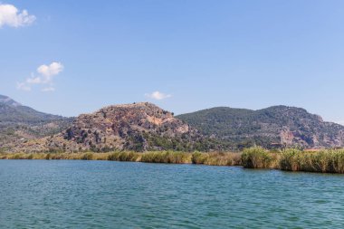 Dalyan nehir, Türkiye'nin kıyı. Dalyan resort