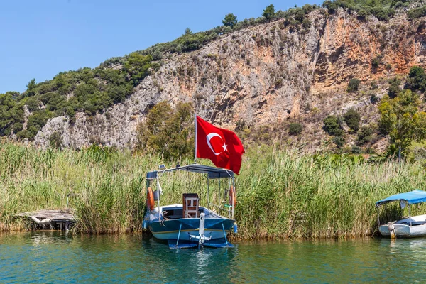 Rivage Rivière Dalyan Turquie Station Balnéaire Dalyan — Photo