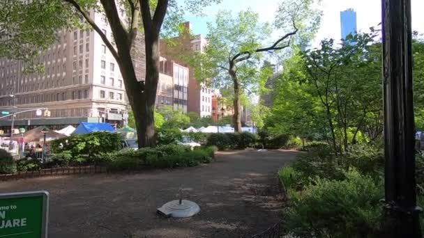 Union Square Park in New York 5 — Stockvideo