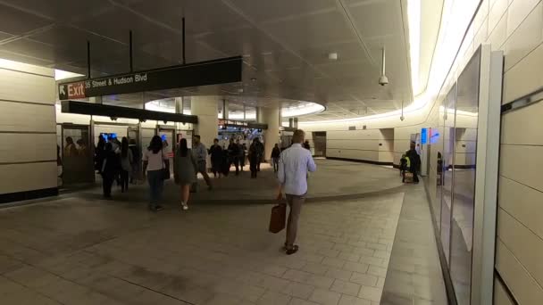 Stacja metra Nowy Jork-7 — Wideo stockowe