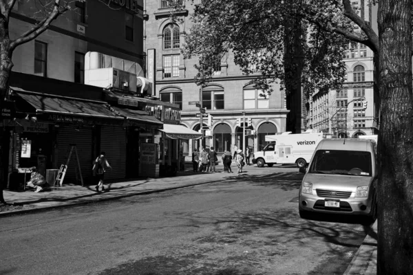 Achtste Straat Ook Bekend Als Saint Mark Place Belangrijkste Verkeersader — Stockfoto