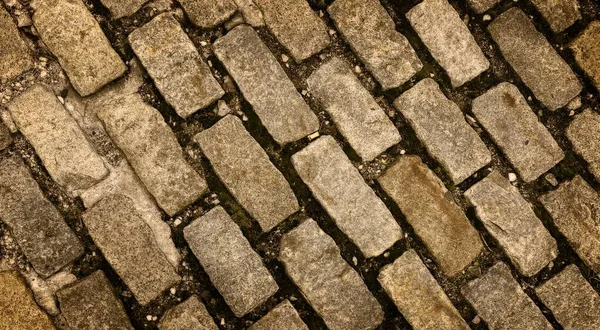 Closeup Άποψη Του Διαδρόμου Κατασκευασμένο Από Πέτρες Βρωμιά Και Συντρίμμια — Φωτογραφία Αρχείου