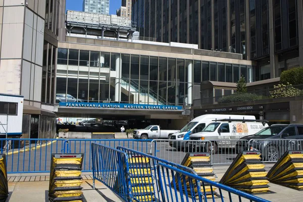 Blockerad Ingång Till Penn Station Och Madison Square Garden New — Stockfoto
