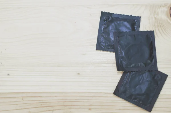 Condoms Placed Floor — Stock Photo, Image