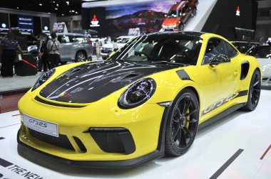 Bangkok-Nisan 5 Porsche Car at The40th Bangkok International Motor Show 2019 üzerinde Nisan 5, 2019 içinde Bangkok, Tayland