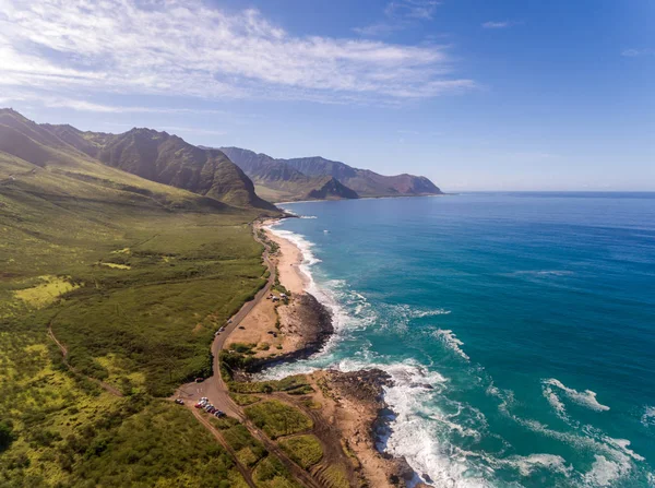 Aerial View West Oahu Coastline — Stock Photo, Image