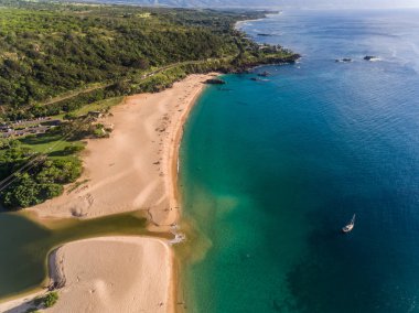 Waimea Körfezi manzaralı Oahu Hawaii