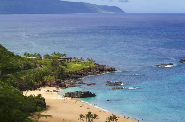 Θέα Στον Κόλπο Waimea Oahu Χαβάη — Φωτογραφία Αρχείου