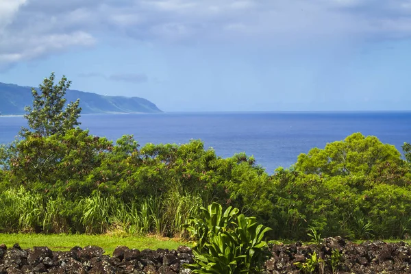 Θέα Στον Κόλπο Waimea Oahu Χαβάη — Φωτογραφία Αρχείου