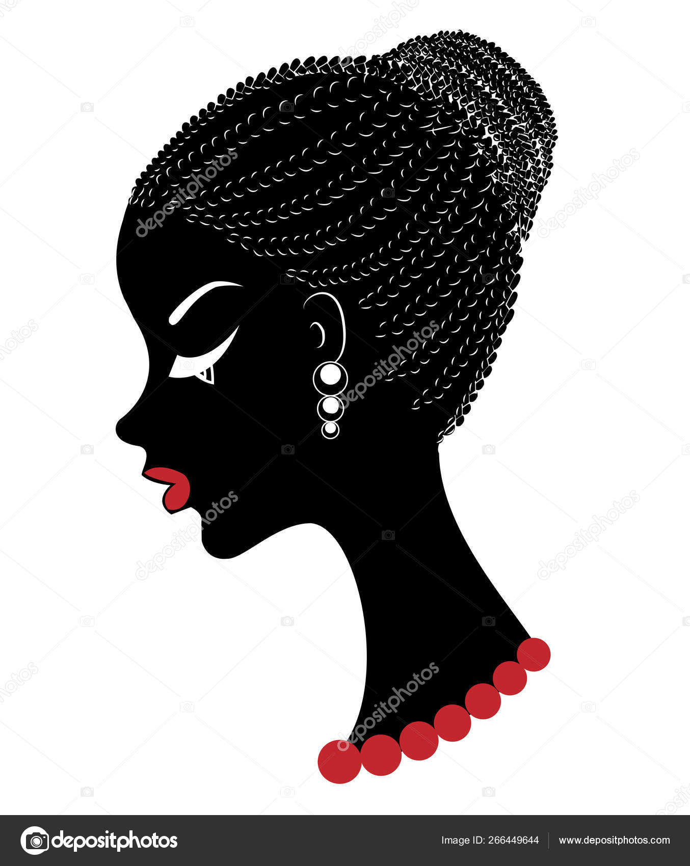 Profil Golovy Miloj Ledi Afro Amerikanskaya Devushka Pokazyvaet Svoyu Prichesku Na Srednih I Korotkih Volosah Siluet Krasivaya I Stilnaya Zhenshina Vektornaya Illyustraciya Vektornoe Izobrazhenie C Pavlenko3014 Gmail Com 266449644