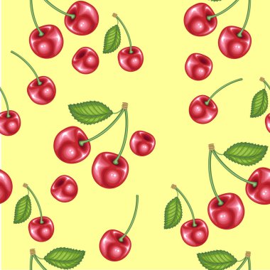 Kirazsız desen. Tekstil, ambalaj, duvar kağıtları ve diğer yüzeyler için vektör dokusu