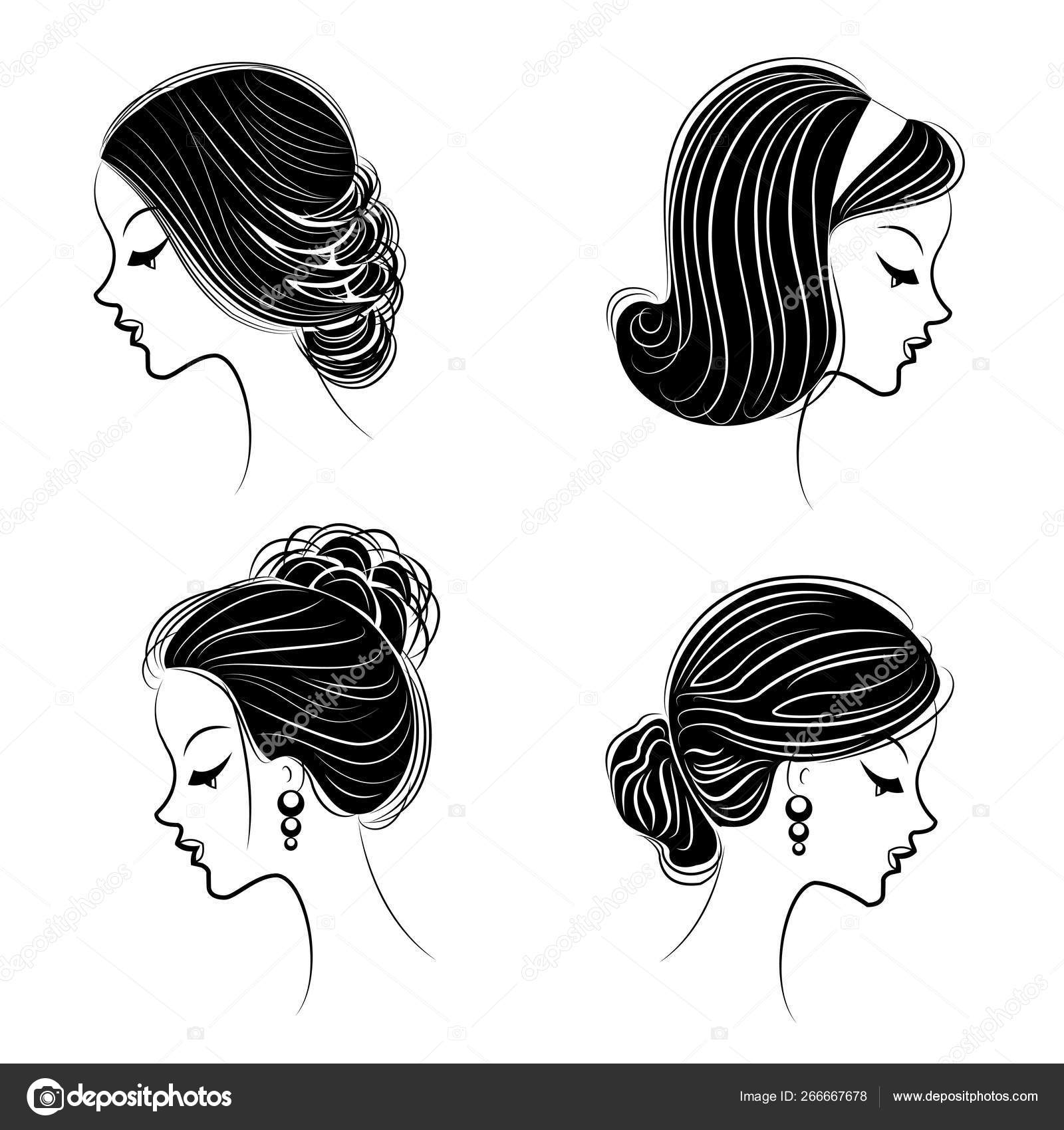 1 022 Hairstyles For Girls Vectors Royalty Free Vector Hairstyles For Girls Images Depositphotos