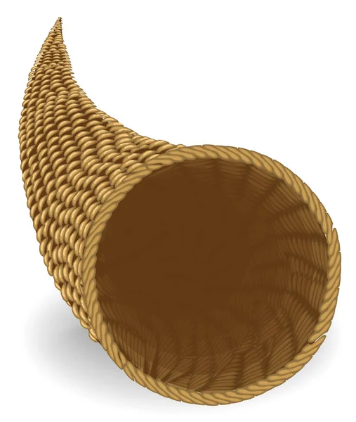 Bereket. Gıdalar, farklı şeyler tutmak için kapasite ssel. Zenginliğin sembolü. Vektör çizimi