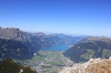 lake lucerne doğru Reussdelta üzerinde görünümü