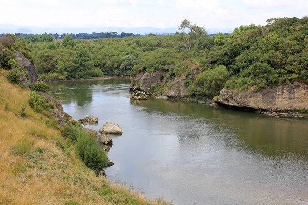 Manawatu River im Woodville Ferry Reserve — Stockfoto