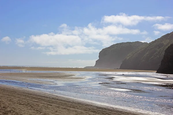 Playa en Bethells playa en Nueva Zelanda — Foto de Stock