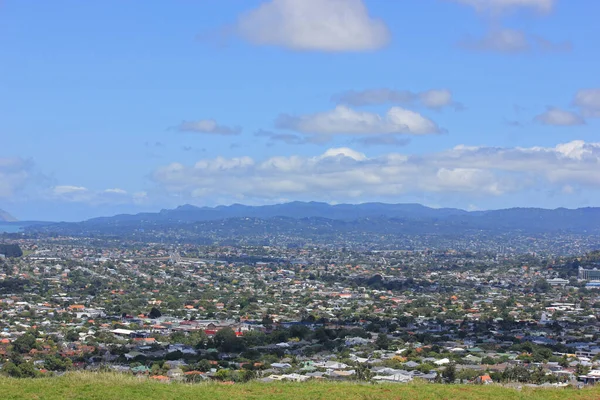 Panorama från Mount Eden i Nya Zeeland — Stockfoto