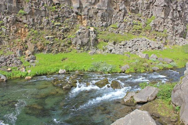 Ποταμού στο εθνικό πάρκο Thingvellir — Φωτογραφία Αρχείου