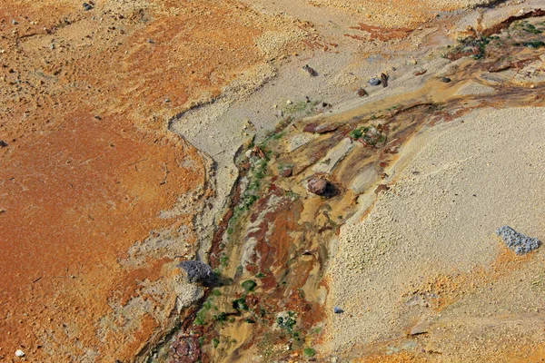 Área geotérmica na península de Reiquiano — Fotografia de Stock