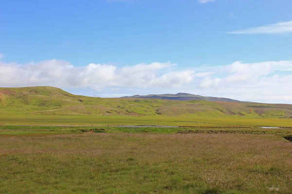 View over the landscape of krysuvik Stock Image