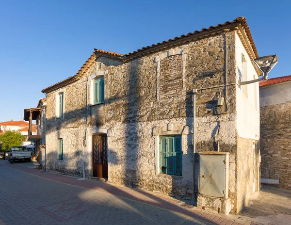 Agios Nikolaos Köyünde Mimarlık Sithonia Chalkidiki Yunanistan — Stok fotoğraf