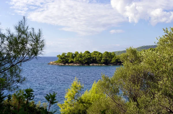 シトニア ハルキディキ ギリシャの海の素晴らしい景色 — ストック写真