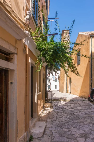 Street Old Town Corfu Island Greece — Stock Photo, Image