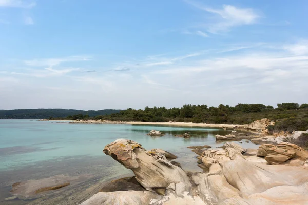 Diaporos Island, Sithonia, Chalkidiki, Yunanistan Deniz inanılmaz sahne