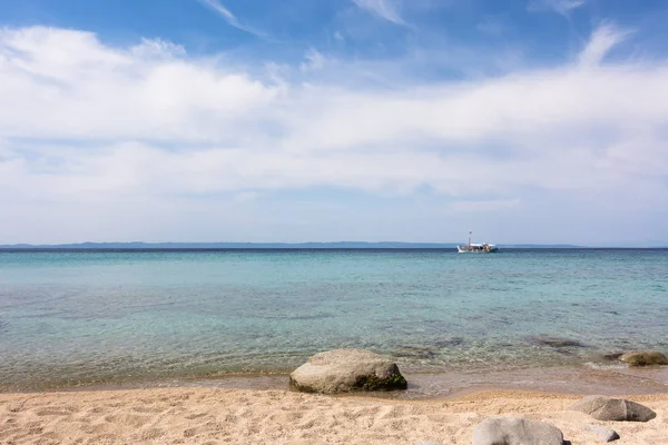 Niesamowite Krajobrazy Nad Morzem Sithonia Chalkidiki Grecja — Zdjęcie stockowe