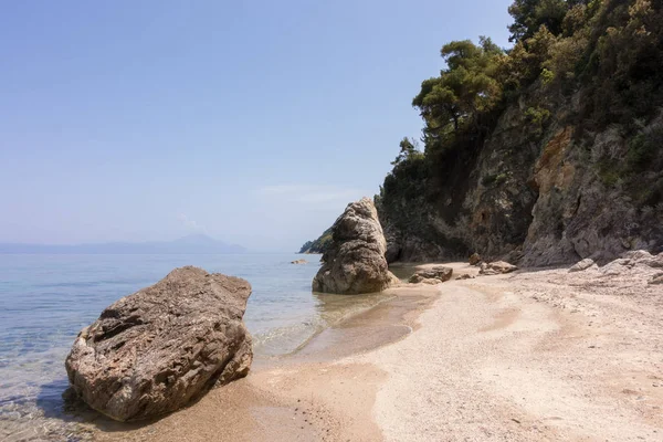 Niesamowite Krajobrazy Nad Morzem Sithonia Chalkidiki Grecja — Zdjęcie stockowe