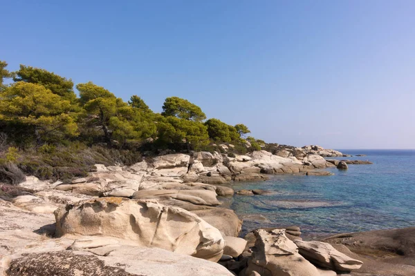 Diaporos シトニア ハルキディキ ギリシャの海の素晴らしい景色 — ストック写真