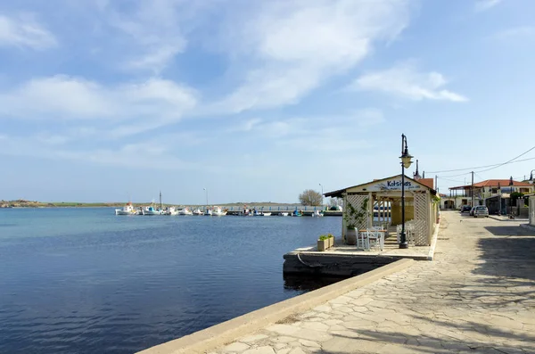 April 28Th 2019 Kotsinas Lemnos Island Greece View Picturesque Harbor — Stock Photo, Image