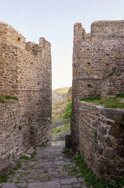 Uvnitř Staré Pevnosti Myrině Ostrově Lemnos Řecko — Stock fotografie