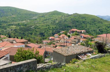 Katalakko köyünde mimari, Lemnos adası, Yunanistan