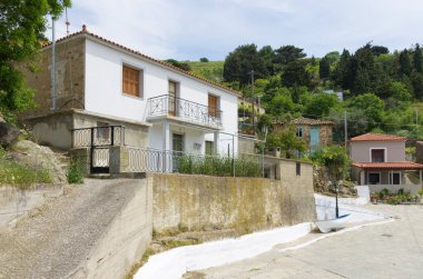 Katalakko köyünde mimari, Lemnos adası, Yunanistan