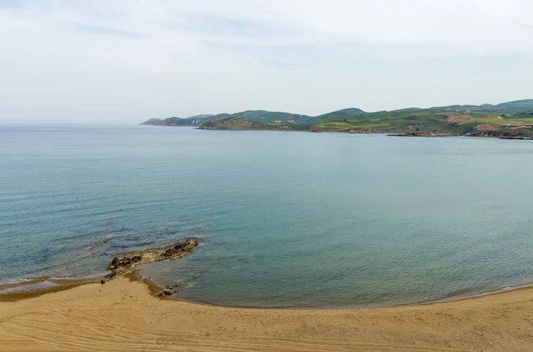 Geweldig Landschap Aan Zee Het Eiland Lemnos Griekenland Met Zandduinen — Stockfoto