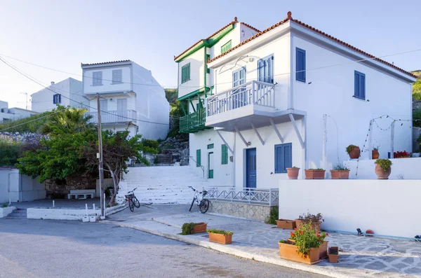 Architektura Miejscowości Agios Efstratios Wyspa Grecja — Zdjęcie stockowe