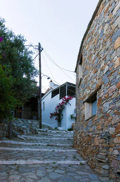Architektura Vesnici Chora Ostrově Alonnisos Řecko — Stock fotografie