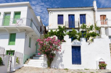 Skopelos adasının Chora köyünde mimari, Yunanistan
