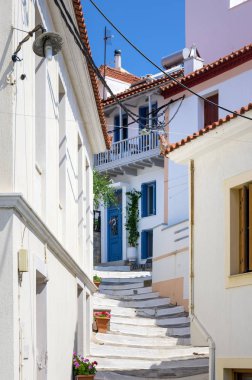 Skopelos adasının Chora köyünde mimari, Yunanistan