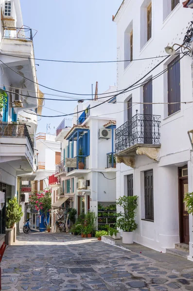 Giugno 2019 Isola Skopelos Grecia Architettura Nel Villaggio Chora Isola — Foto Stock